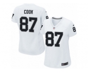 Women's Nike Oakland Raiders #87 Jared Cook Limited White NFL Jersey