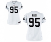 Women's Nike Oakland Raiders #95 Jihad Ward White NFL Jersey