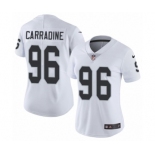 Women's Nike Oakland Raiders #96 Cornellius Carradine White Vapor Untouchable Elite Player NFL Jersey