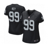 Women's Nike Oakland Raiders #99 Arden Key Game Black Team Color NFL Jersey