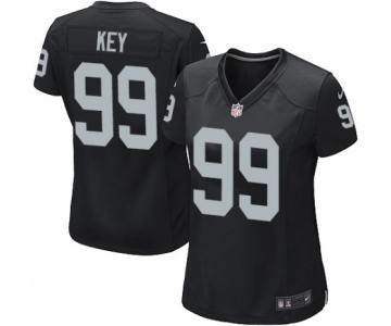 Women's Nike Oakland Raiders #99 Arden Key Game Black Team Color NFL Jersey