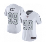 Women's Nike Oakland Raiders #99 Arden Key Limited White Rush Vapor Untouchable NFL Jersey