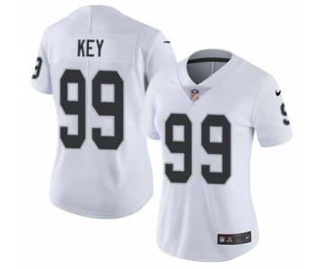 Women's Nike Oakland Raiders #99 Arden Key White Vapor Untouchable Elite Player NFL Jersey