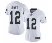 Women's Oakland Raiders #12 Zay Jones White Vapor Untouchable Limited Player Football Jersey