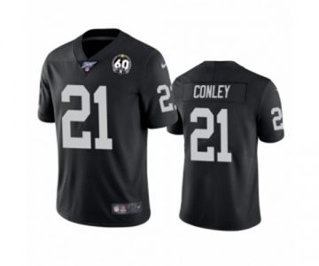 Women's Oakland Raiders #21 Gareon Conley Black 60th Anniversary Vapor Untouchable Limited Player 100th Season Football Jersey