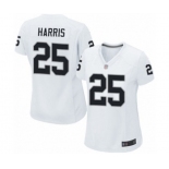 Women's Oakland Raiders #25 Erik Harris Game White Football Jersey