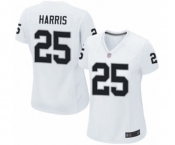 Women's Oakland Raiders #25 Erik Harris Game White Football Jersey