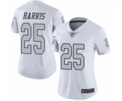 Women's Oakland Raiders #25 Erik Harris Limited White Rush Vapor Untouchable Football Jersey