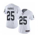 Women's Oakland Raiders #25 Erik Harris White Vapor Untouchable Limited Player Football Jersey