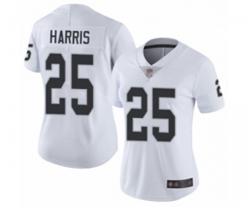 Women's Oakland Raiders #25 Erik Harris White Vapor Untouchable Limited Player Football Jersey