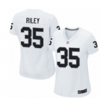 Women's Oakland Raiders #35 Curtis Riley Game White Football Jersey