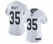 Women's Oakland Raiders #35 Curtis Riley White Vapor Untouchable Limited Player Football Jersey