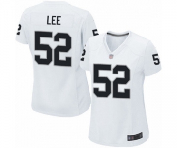 Women's Oakland Raiders #52 Marquel Lee Game White Football Jersey