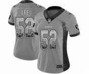 Women's Oakland Raiders #52 Marquel Lee Limited Gray Rush Drift Fashion Football Jersey