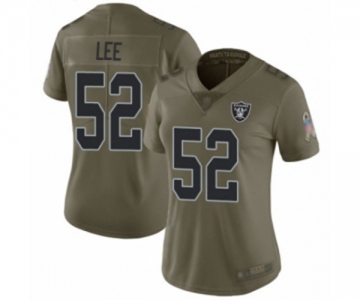 Women's Oakland Raiders #52 Marquel Lee Limited Olive 2017 Salute to Service Football Jersey