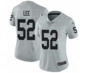 Women's Oakland Raiders #52 Marquel Lee Limited Silver Inverted Legend Football Jersey