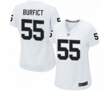 Women's Oakland Raiders #55 Vontaze Burfict Game White Football Jersey