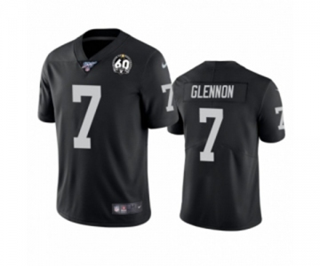 Women's Oakland Raiders #7 Mike Glennon Black 60th Anniversary Vapor Untouchable Limited Player 100th Season Football Jersey