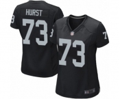 Women's Oakland Raiders #73 Maurice Hurst Game Black Team Color Football Jersey