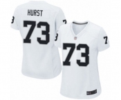 Women's Oakland Raiders #73 Maurice Hurst Game White Football Jersey