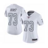 Women's Oakland Raiders #73 Maurice Hurst Limited White Rush Vapor Untouchable Football Jersey