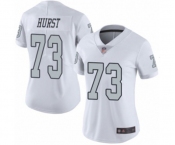 Women's Oakland Raiders #73 Maurice Hurst Limited White Rush Vapor Untouchable Football Jersey