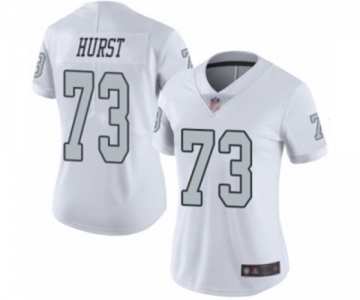 Women's Oakland Raiders #73 Maurice Hurst Limited White Rush Vapor Untouchable Football Jersey