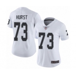 Women's Oakland Raiders #73 Maurice Hurst White Vapor Untouchable Limited Player Football Jersey