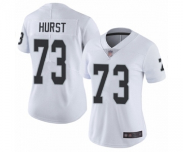 Women's Oakland Raiders #73 Maurice Hurst White Vapor Untouchable Limited Player Football Jersey