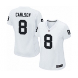 Women's Oakland Raiders #8 Daniel Carlson Game White Football Jersey