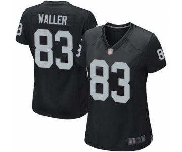 Women's Oakland Raiders #83 Darren Waller Game Black Team Color Football Jersey