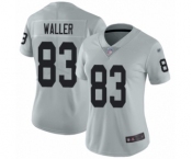 Women's Oakland Raiders #83 Darren Waller Limited Silver Inverted Legend Football Jersey