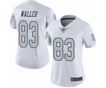 Women's Oakland Raiders #83 Darren Waller Limited White Rush Vapor Untouchable Football Jersey