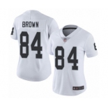 Women's Oakland Raiders #84 Antonio Brown White Vapor Untouchable Limited Player Football Jersey