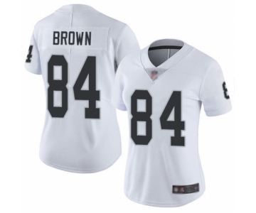 Women's Oakland Raiders #84 Antonio Brown White Vapor Untouchable Limited Player Football Jersey