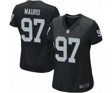 Women's Oakland Raiders #97 Josh Mauro Game Black Team Color Football Jersey