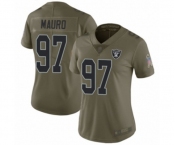 Women's Oakland Raiders #97 Josh Mauro Limited Olive 2017 Salute to Service Football Jersey