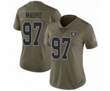 Women's Oakland Raiders #97 Josh Mauro Limited Olive 2017 Salute to Service Football Jersey