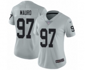 Women's Oakland Raiders #97 Josh Mauro Limited Silver Inverted Legend Football Jersey