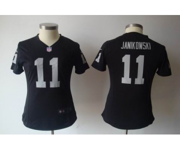 nike women nfl jerseys oakland raiders #11 janikowski black[nike]