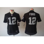 nike women nfl jerseys oakland raiders #12 jacoby ford black[nike limited]