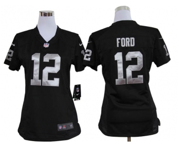 nike women nfl jerseys oakland raiders #12 jacoby ford black[nike]