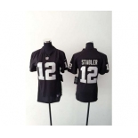 nike women nfl jerseys oakland raiders #12 stabler black[nike][stabler]