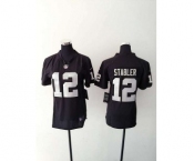 nike women nfl jerseys oakland raiders #12 stabler black[nike][stabler]