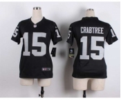 nike women nfl jerseys oakland raiders #15 crabtree black[nike][crabtree]