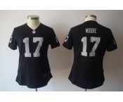 nike women nfl jerseys oakland raiders #17 moore black[nike