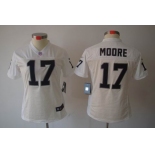 nike women nfl jerseys oakland raiders #17 moore white[nike limited]