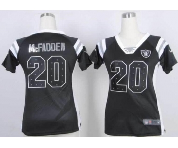 nike women nfl jerseys oakland raiders #20 darren mcfadden black[fashion Rhinestone sequins]