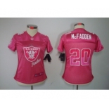 nike women nfl jerseys oakland raiders #20 darren mcfadden pink[2012 fem fan]