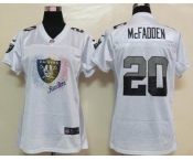 nike women nfl jerseys oakland raiders #20 darren mcfadden white[2012 fem fan]